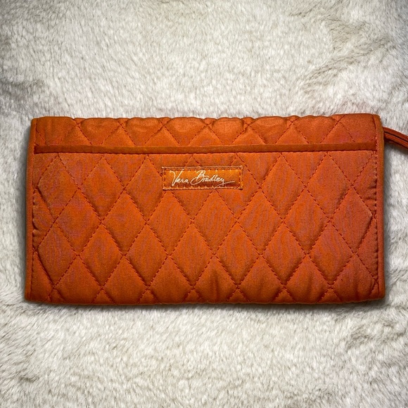 SOLD Hand-Painted Tiger’s Eye Quilted Wallet ‘Staring Contest’ - Picture 6 of 15